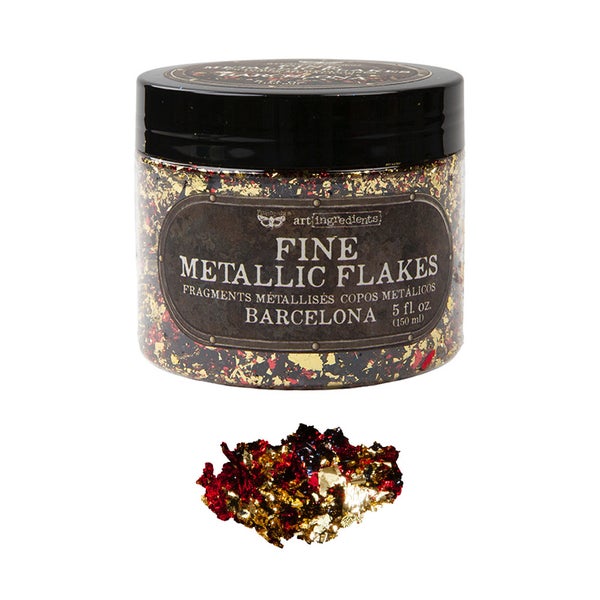 Finnabair x Prima | Art Ingredients: Hienojakoiset Metallihiutaleet - Barcelona