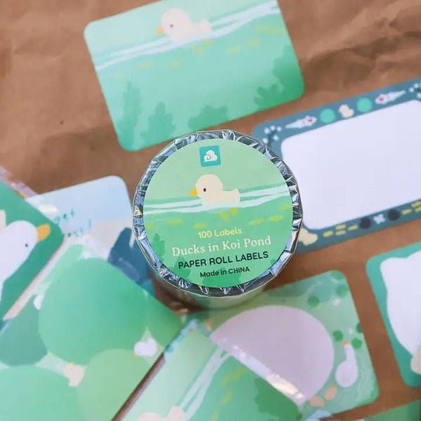 Thousand Skies | Muistilappu-tarrarulla - Ducks in Koi Pond