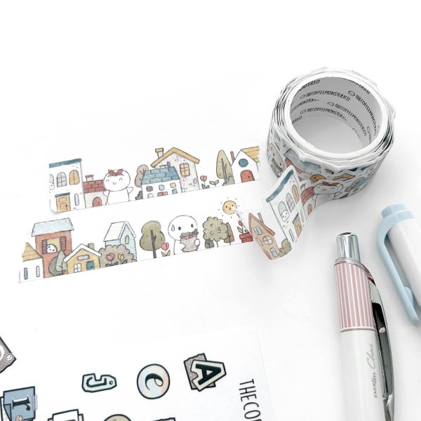 TCMC | Die-Cut Washiteippi - A Sunny Neighbourhood