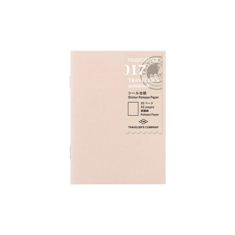 Traveler's Notebook | 17 Sticker Release Paper Refill Passport Size
