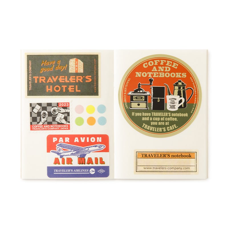 Traveler's Notebook | 17 Sticker Release Paper Refill Passport Size