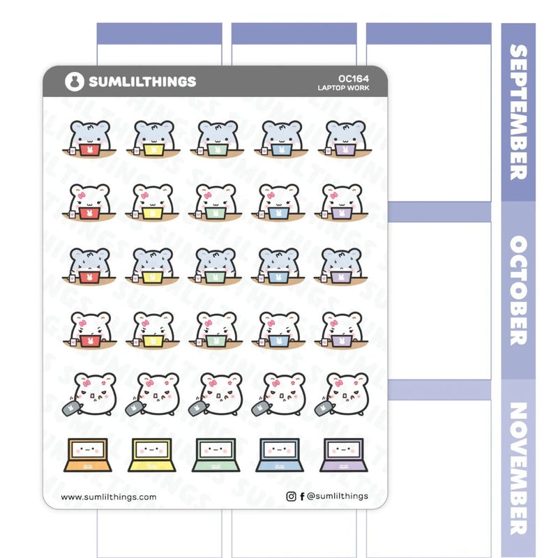 SumLilThings | Tarra-arkki: Lil' Hamster Laptop Working