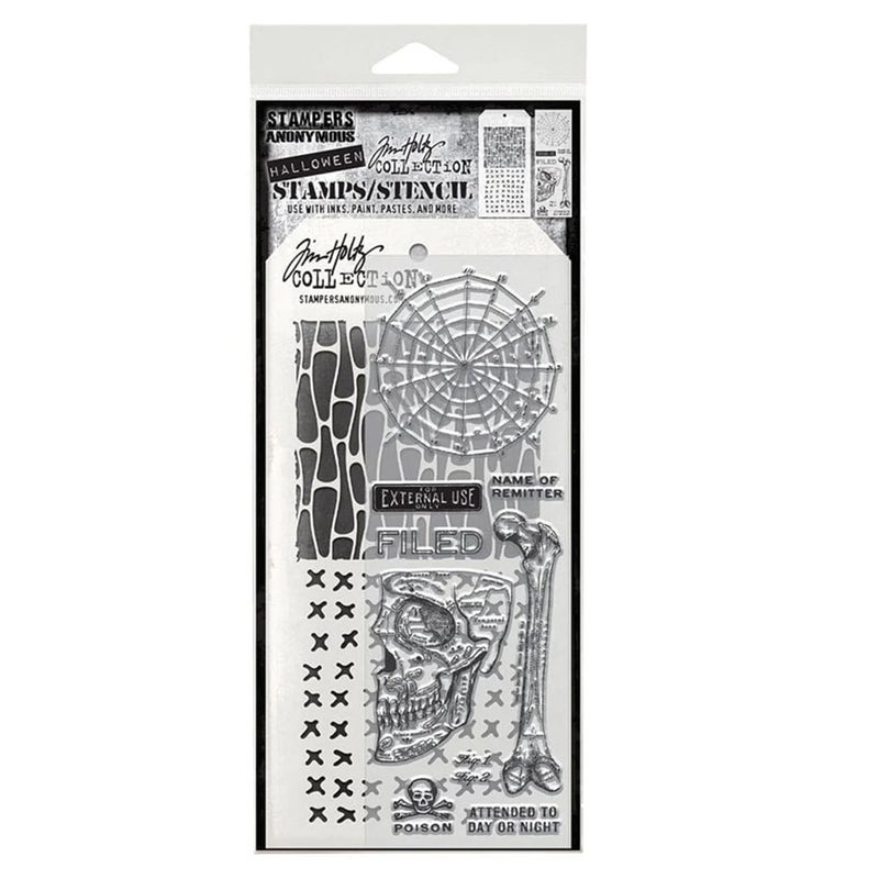 Stampers Anonymous & Tim Holtz | Leimasin- & Sapluunasetti: Anatomia