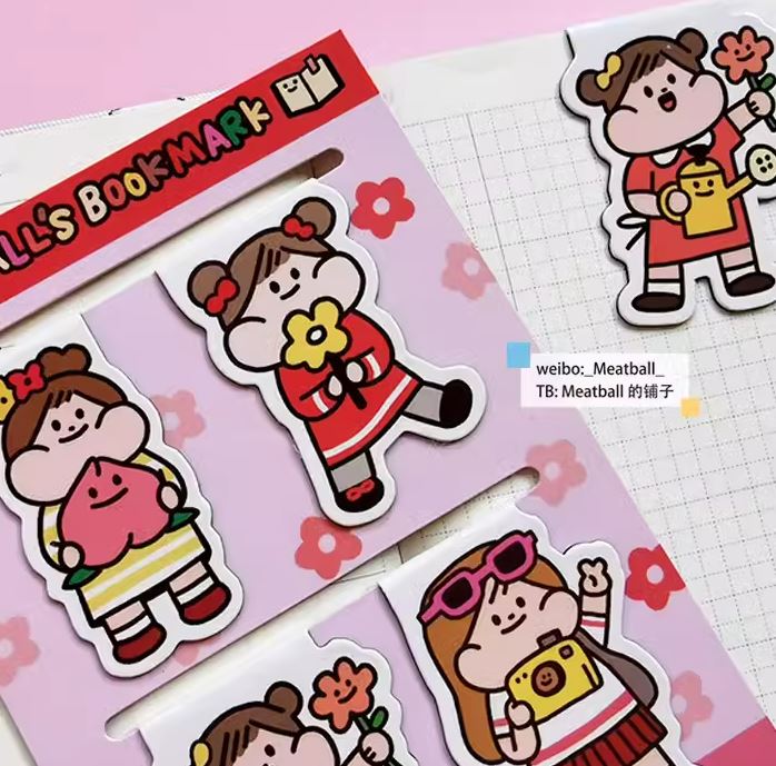 Meatball | Magnetic Bookmarks: Girls