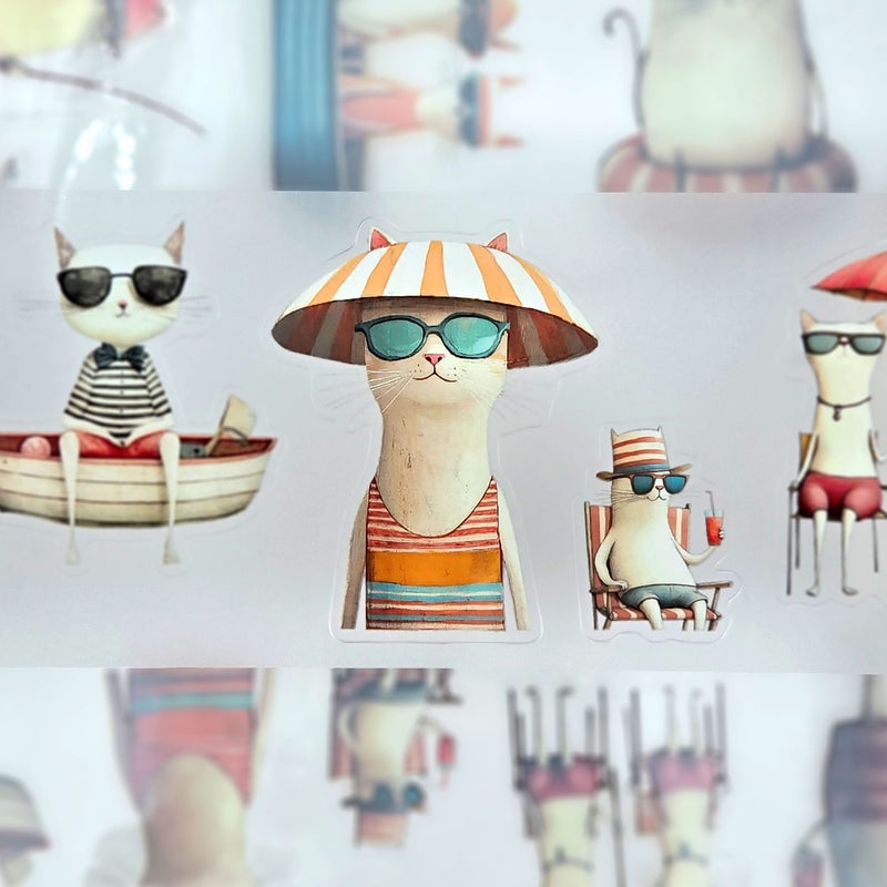 MIC | PET Tape (3D Glossy & Kiss-cut): Meowjito Time