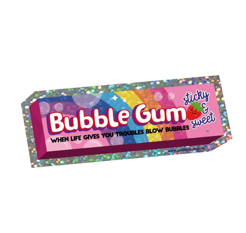 Studio Inktvis |Vinyl Sticker: Bubble Gum