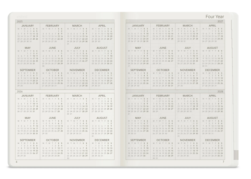 W222 | 2026 B6 Weekly Planner All-in-One - Stacked Weekends