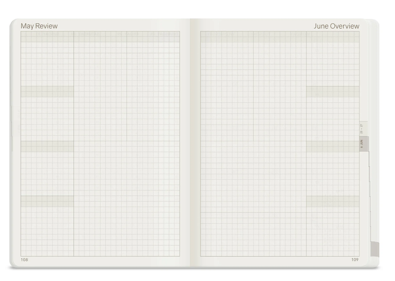W222 | 2026 B6 Weekly Planner All-in-One - Stacked Weekends