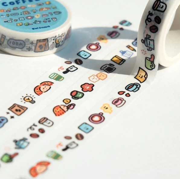 RiN! Studio | Mini Washiteippi -  Coffee