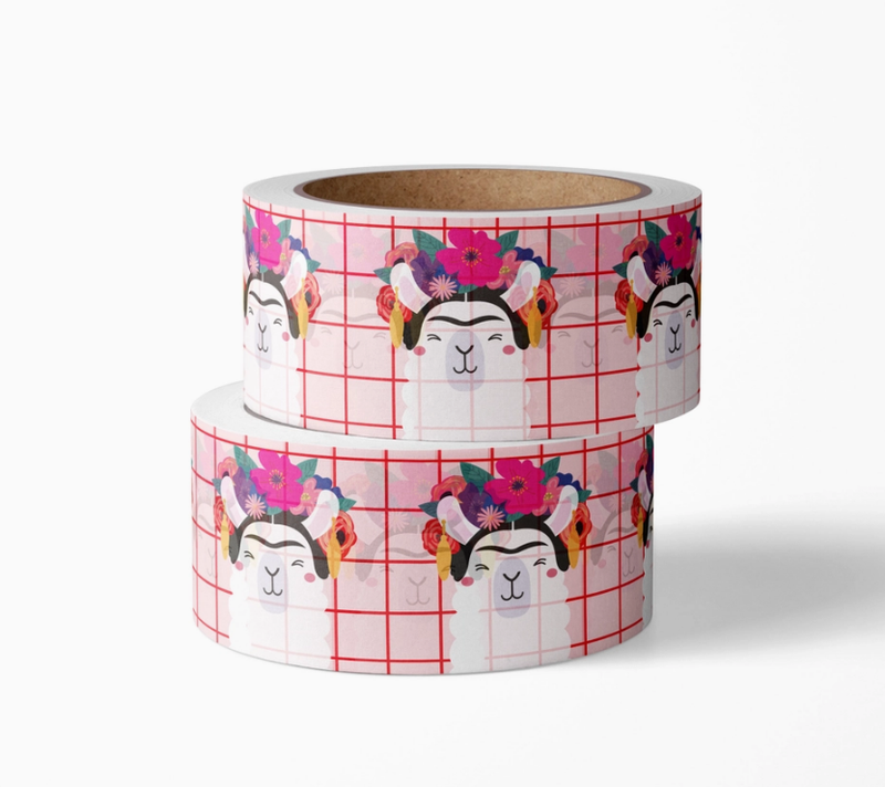 Studio Inktvis | Washi Tape -  Frida Kahlo Llama