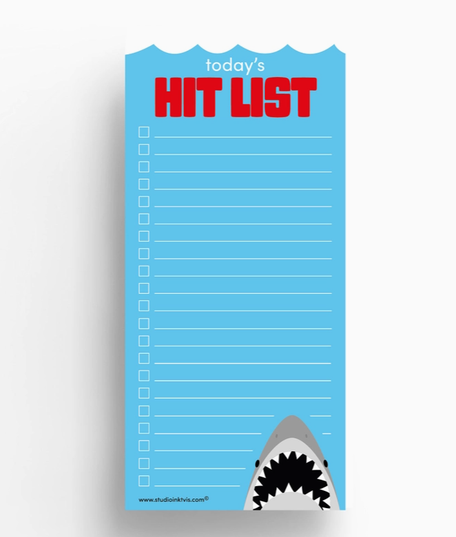 Studio Inktvis |  Notepad Today's Hit List