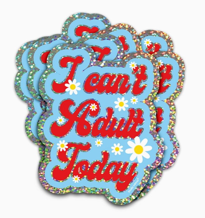 Studio Inktvis | Vinyl Sticker: I Can't Adult Today