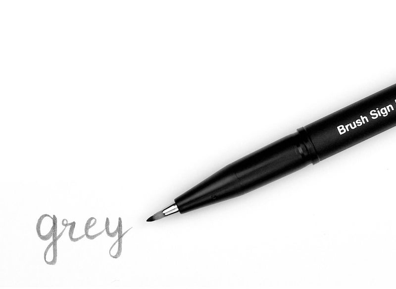 Pentel | Brush Sign Pen Grey