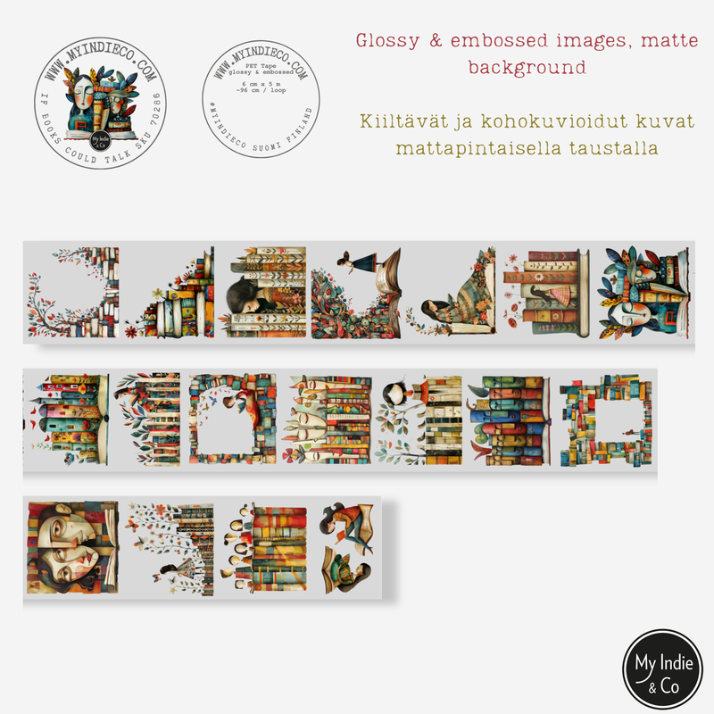 MIC | PET Tape (Glossy & Embossed) : If Books Could Talk