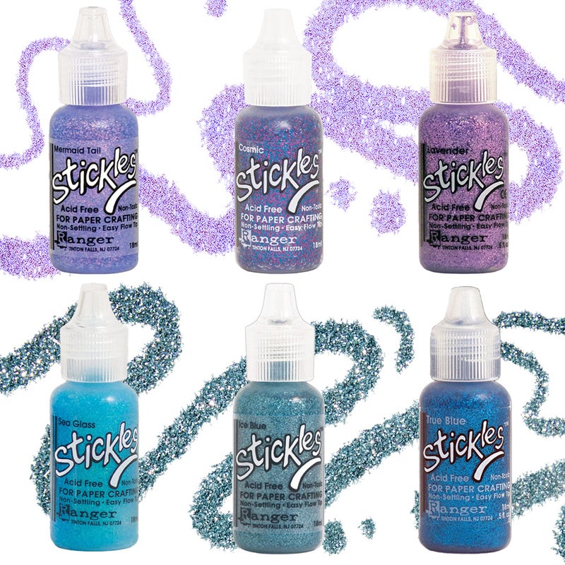 Ranger | Stickles Glitter Liima - Siniset & Violetit S&auml;vyt