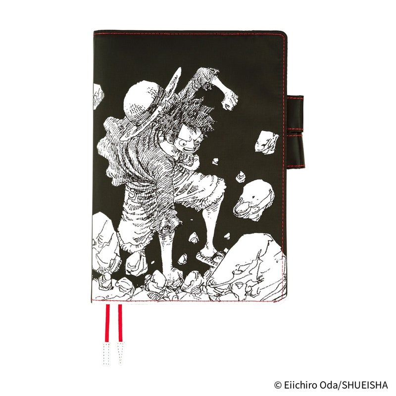 Hobonichi | Cousin A5 Kansi: ONE PIECE magazine - Straw Hat Luffy (Musta)