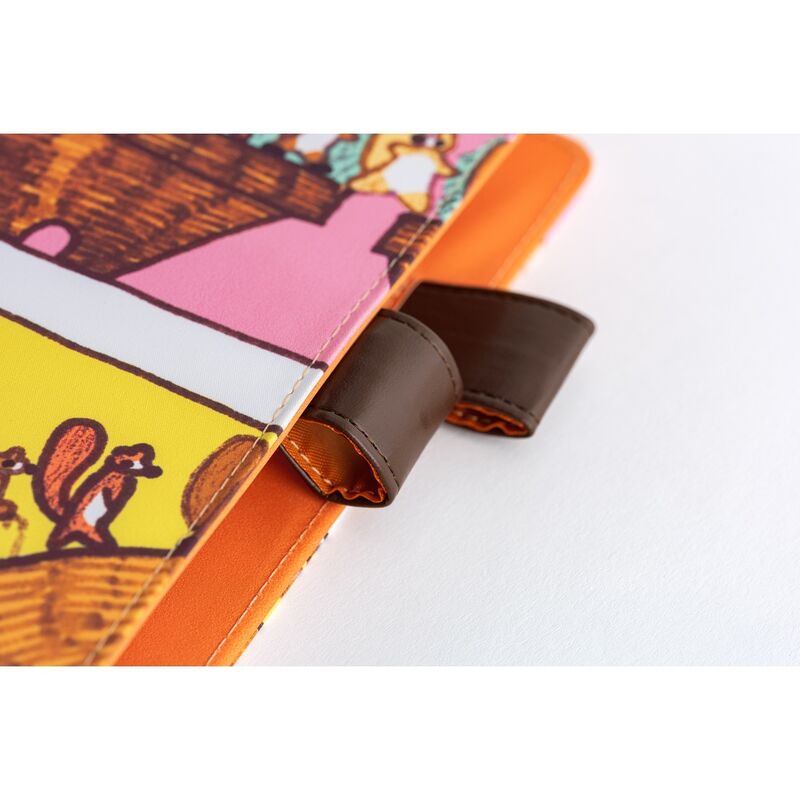 Hobonichi | Cousin A5 Kansi: 100%ORANGE - Where&rsquo;s the Squirrel Going