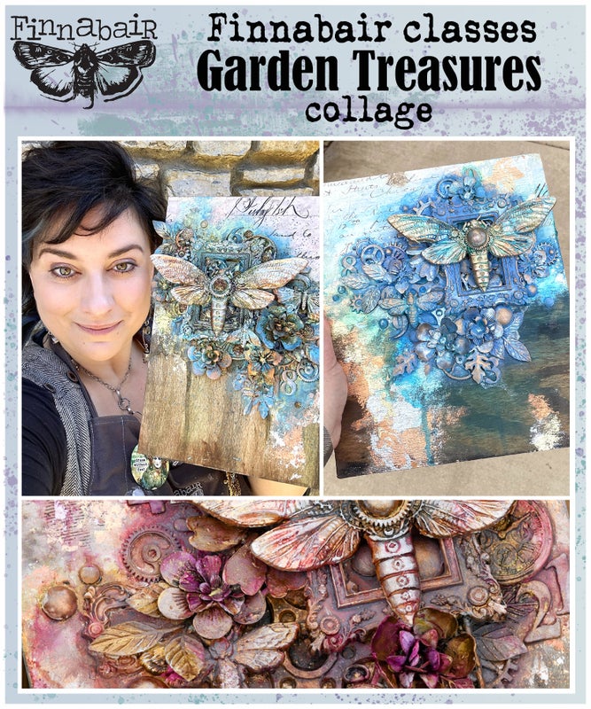 Finnabair | Mixed Media -Kurssi: Garden Treasures &ndash;  lauantai 2.5. klo 16