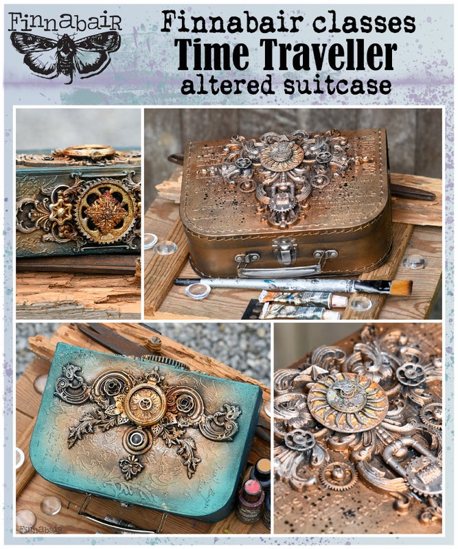 Finnabair | Mixed Media -Kurssi: Time Traveller Suitcase - sunnuntai 3.5. klo 16