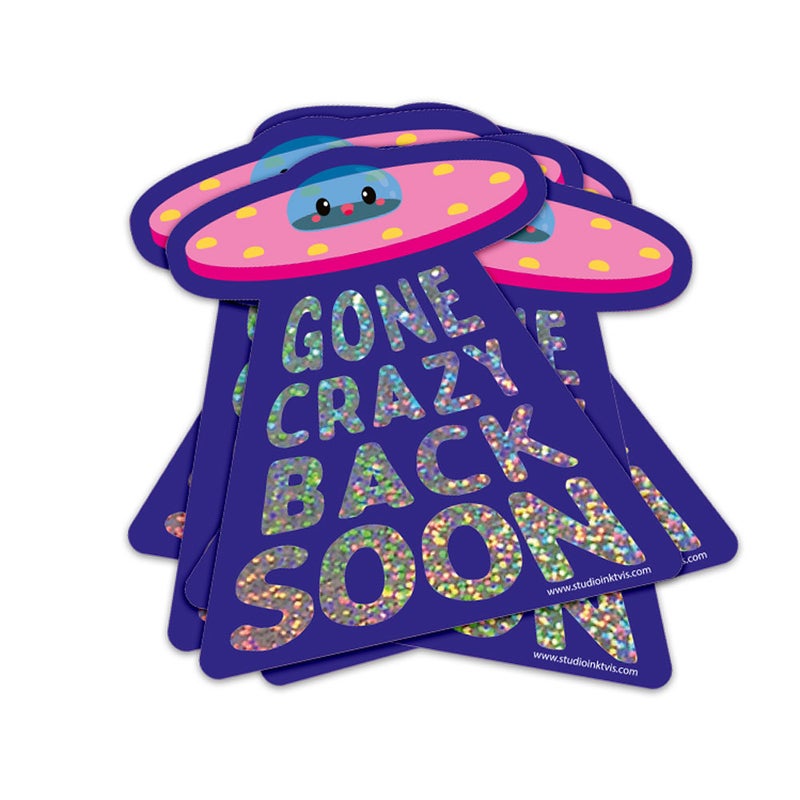 Studio Inktvis |Vinyl Sticker: Ufo Gone