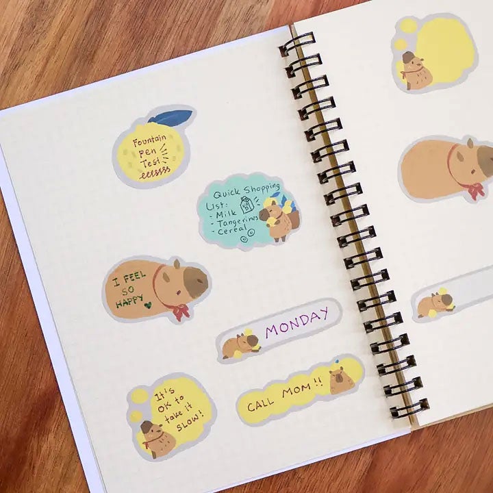 Thousand Skies | Muistilappu-tarrarulla - Capybara