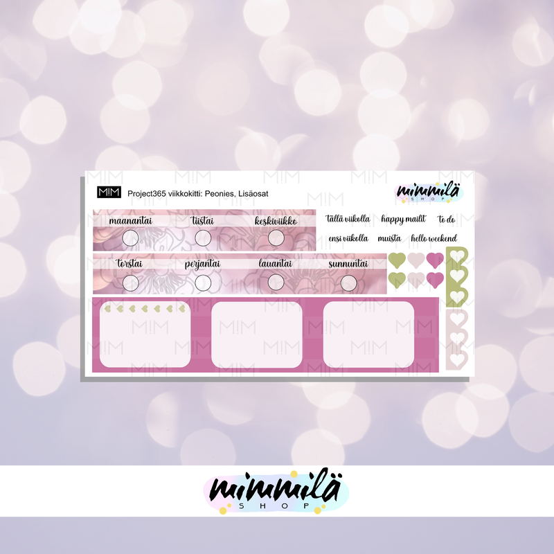 Mimmil&auml; Shop | Project365 Viikkokitti: Peonies