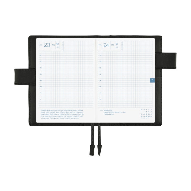 Hobonichi | Original A6 Nahkakansi: TS Basic - Musta
